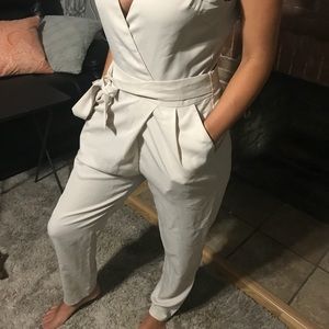 Ivory pearl jumpsuit! New with tags 💕